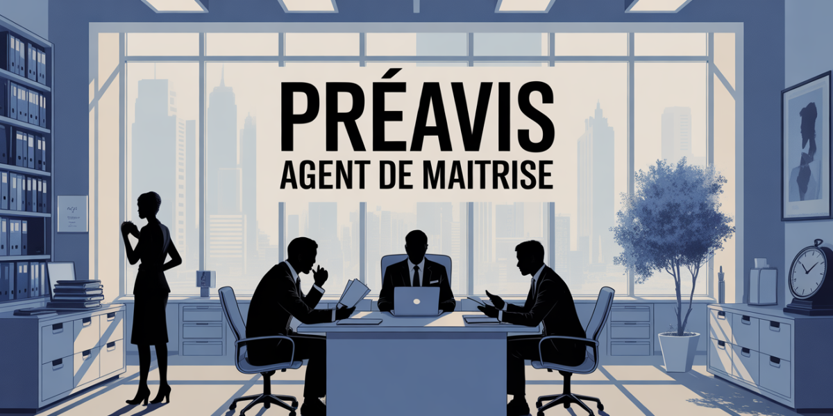 bureau moderne preavis agent de maitrise