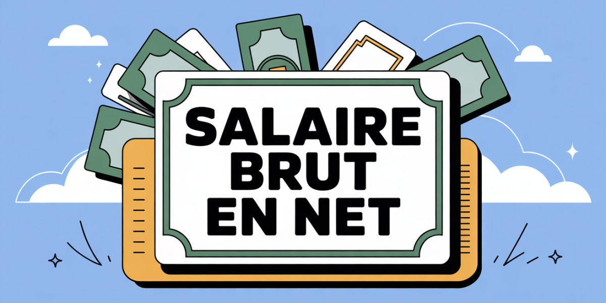 illustration fiche de paie salaire brut net