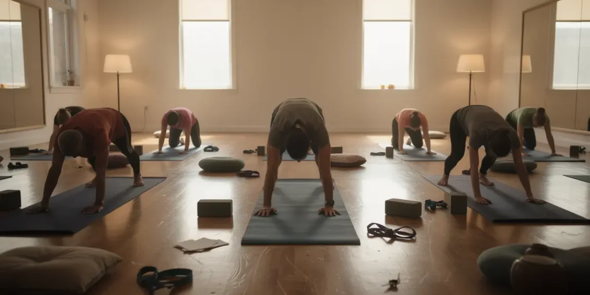 salle yoga inclusive tapis accessoires