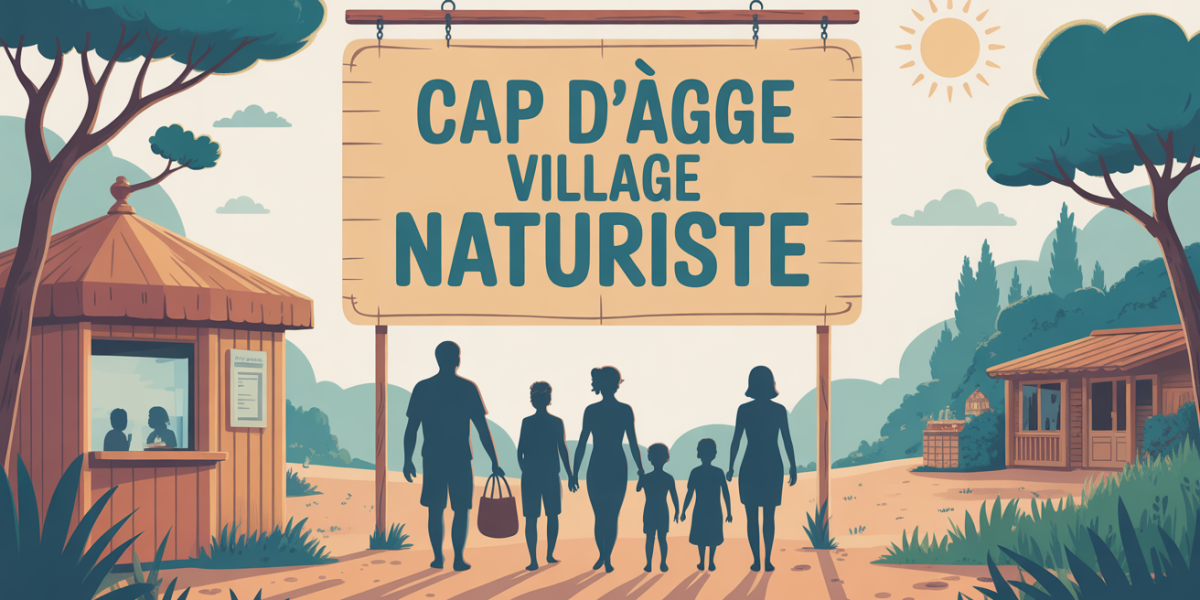 Entrée village naturiste Cap d'Agde bureau accueil
