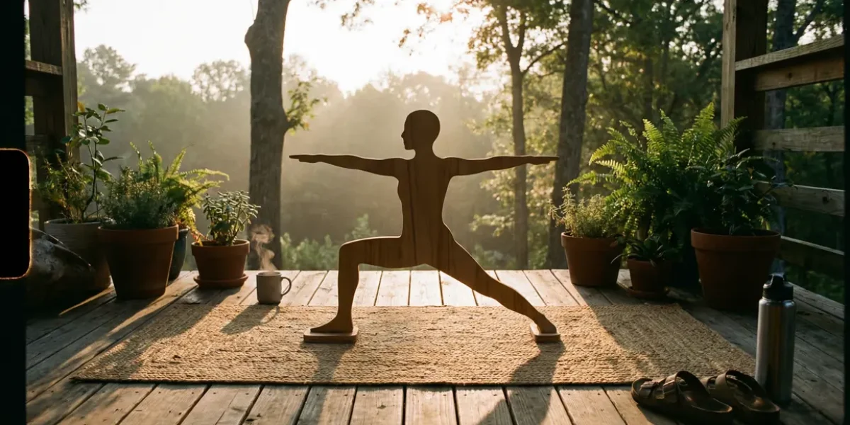 yoga perte de poids tapis nature serenite